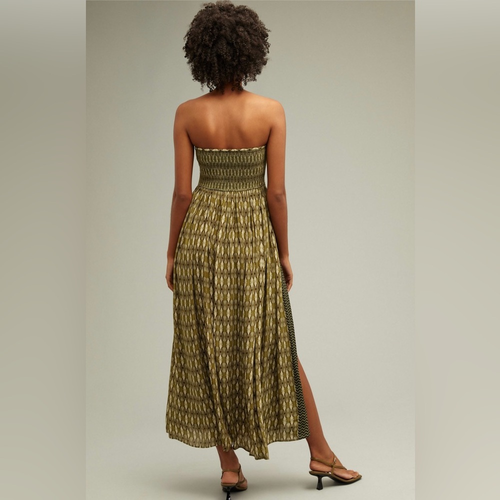 Anthropologie - Siddhartha Bansal smocked strapless maxi dress - Picture 8 of 8